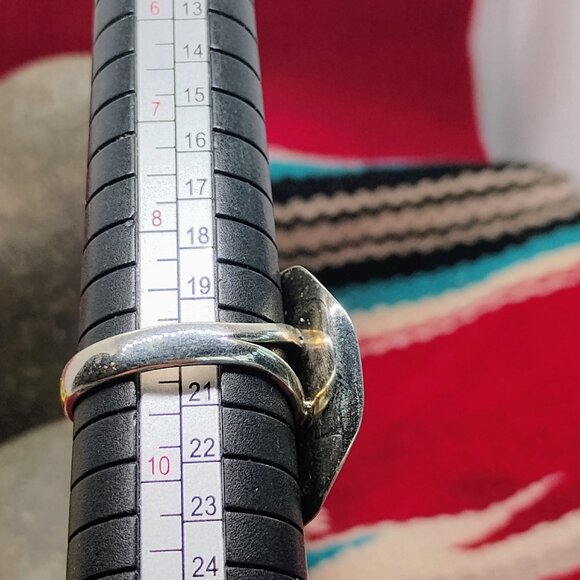 Southwest Sterling Silver Dahlia Turquoise Spiny Oyster Cowboy Hat Ring Size 9 - Picture 5 of 6